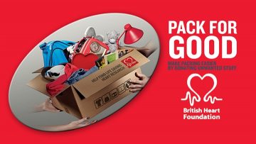 British Heart Foundation pack for good campaign